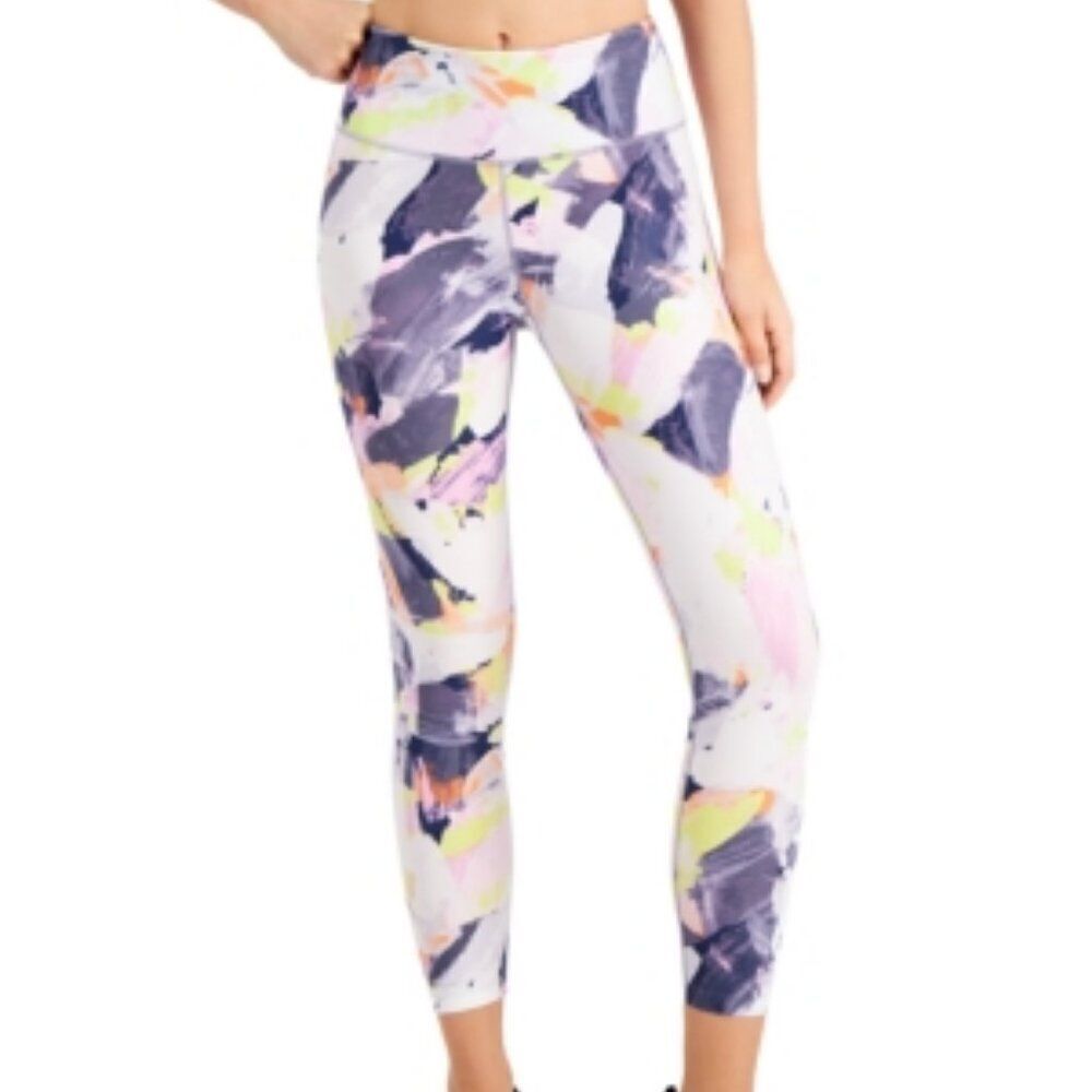 Calvin Klein Women's Performance Printed High-Waist Leggings Size Large